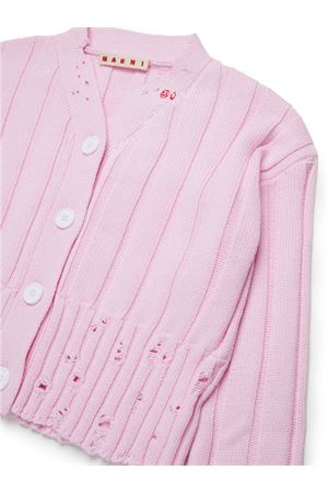 Cardigan rovinato MARNI KIDS | M01342M00UD0M347